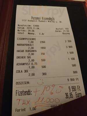 Pozsonyi Kisvendeglo