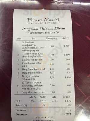 Dang Muoi Vietnami Etterem