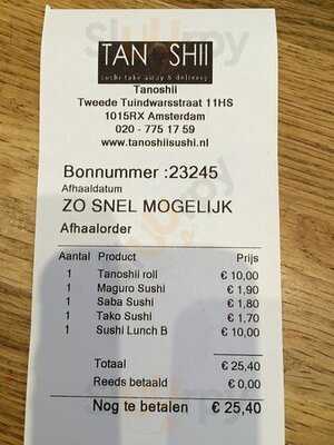 Tanoshii Sushi