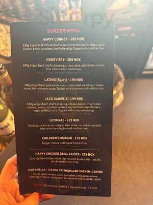 Happy Corner Burger Og Bar