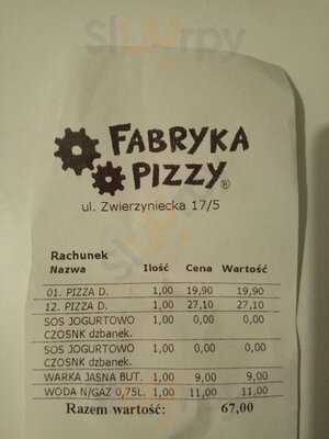 Fabryka Pizzy Sławkowska