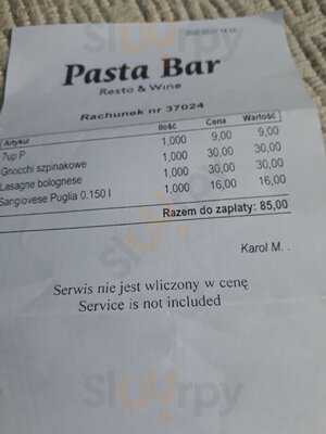 Pasta Bar Rest & Wine