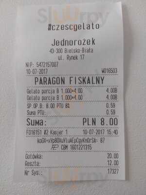 Jednorożek Cześć Gelato