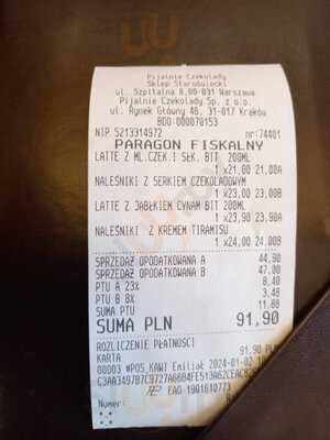 Pijalnia Czekolady E.wedel Staroświecki Sklep