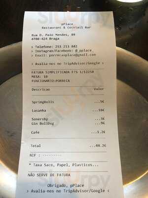 Pplace® - Restaurant & Cocktail Bar