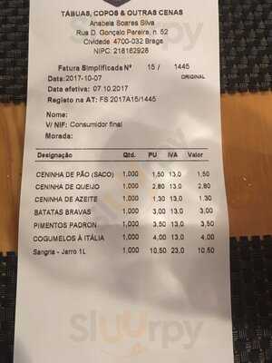 Tábuas, Copos & Outras Cenas