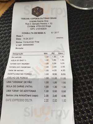 Tábuas, Copos & Outras Cenas