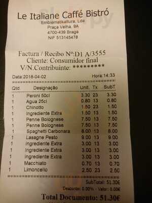 Le Italiane Caffe Bistro