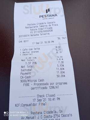 Taberna Da Praça - Pestana Cidadela Cascais