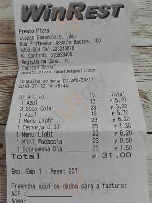 Presto Pizza