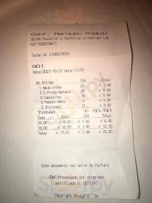 Confeitaria Marques Do Pombal