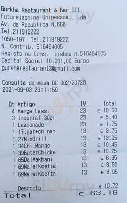 Gurkha Restaurant & Bar Iii ( Campo Pequeno )